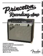 Preview for 1 page of Fender Princeton Recording Amp Owner'S Manual