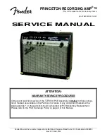 Fender Princeton Recording Amp Service Manual preview