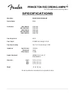 Preview for 3 page of Fender Princeton Recording Amp Service Manual