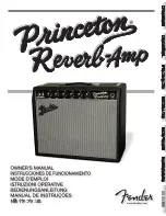 Fender Princeton Reverb Amp Owner'S Manual предпросмотр