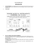 Preview for 4 page of Fender Pro Reverb Service Manual