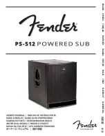 Fender PS-512 Owner'S Manual preview