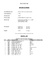 Preview for 3 page of Fender ROC PRO 700 Service Manual