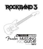 Fender Rock Band 3 Wireless Fender Mustang PRO Manual preview