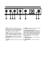 Preview for 7 page of Fender ROCPRO 700 Reference Owner'S Manual