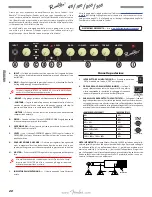 Предварительный просмотр 20 страницы Fender Rumble 100 Owner'S Manual