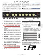 Предварительный просмотр 23 страницы Fender Rumble 100 Owner'S Manual