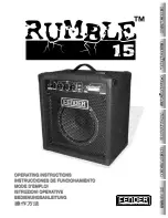 Fender Rumble 15 Operating Instructions Manual preview