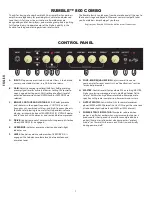 Предварительный просмотр 3 страницы Fender RUMBLE 800 COMBO Owner'S Manual