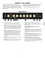 Предварительный просмотр 18 страницы Fender RUMBLE 800 COMBO Owner'S Manual