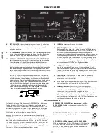 Предварительный просмотр 19 страницы Fender RUMBLE 800 COMBO Owner'S Manual