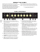 Предварительный просмотр 21 страницы Fender RUMBLE 800 COMBO Owner'S Manual