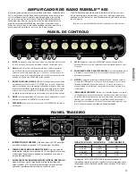 Предварительный просмотр 11 страницы Fender Rumble 800 Owner'S Manual