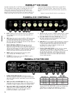 Предварительный просмотр 14 страницы Fender Rumble 800 Owner'S Manual