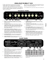 Preview for 23 page of Fender Rumble 800 Owner'S Manual