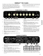 Preview for 29 page of Fender Rumble 800 Owner'S Manual