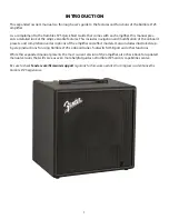 Предварительный просмотр 3 страницы Fender Rumble LT25 Owner'S Manual