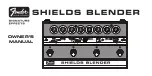 Fender SHIELDS BLENDER Owner'S Manual preview