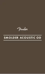 Предварительный просмотр 1 страницы Fender Smolder Acoustic Overdrive User Manual