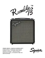 Предварительный просмотр 1 страницы Fender Squier Rumble Series Owner'S Manual