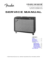 Fender STAGE 100 DSP Service Manual preview