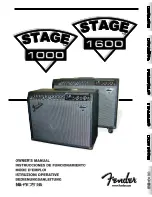 Fender Stage 1000 Owner'S Manual preview