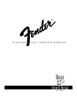 Fender Stage 112SE Owner'S Manual preview