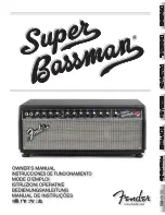 Preview for 1 page of Fender Super Bassman Owner'S Manual