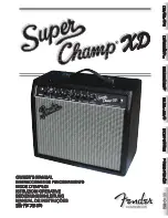 Preview for 1 page of Fender Super Champ-XD Owner'S Manual