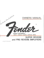 Предварительный просмотр 1 страницы Fender Super Reverb Owner'S Manual