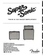 Fender Super-Sonic 100 Head Owner'S Manual предпросмотр