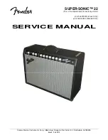 Preview for 1 page of Fender SUPER-SONIC 22 Service Manual