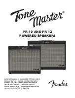 Fender Tone Master FR Series Owner'S Manual preview