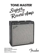 Предварительный просмотр 1 страницы Fender Tone Master Super Reverb Owner'S Manual