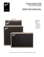 Предварительный просмотр 1 страницы Fender TONE-MASTER Service Manual