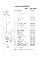 Preview for 1 page of Fender Tony Franklin Fretless P Bass User Manual