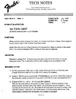 Предварительный просмотр 14 страницы Fender Twin Amp 1994 Service Manual