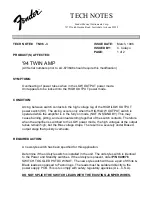 Предварительный просмотр 16 страницы Fender Twin Amp 1994 Service Manual