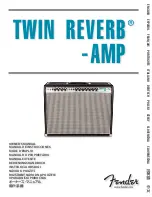 Fender Twin Reverb Owner'S Manual preview