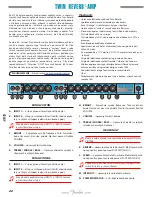 Предварительный просмотр 22 страницы Fender Twin Reverb Owner'S Manual