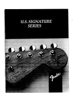 Preview for 1 page of Fender U.S. Signature series User Manual