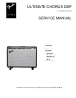 Предварительный просмотр 1 страницы Fender ULTIMATE CHORUS DSP Service Manual