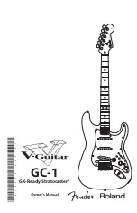 Fender V-Guitar GC-1 GK-Ready Stratocaster Owner'S Manual preview