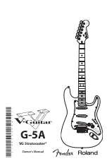 Fender VG Stratocaster G-5A Owner'S Manual preview