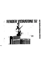 Предварительный просмотр 1 страницы Fender Vibratone Owner'S Manual