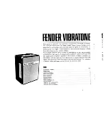 Предварительный просмотр 2 страницы Fender Vibratone Owner'S Manual