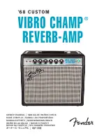 Fender VIBRO CHAMP REVERB-AMP Owner'S Manual preview