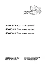 FENDT 5220 E Original Operator'S Manual предпросмотр