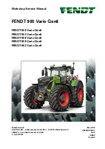 Preview for 1 page of FENDT 900 Vario Gen6 Series Workshop Service Manual