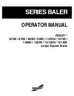 Предварительный просмотр 1 страницы FENDT BALER Series Operator'S Manual